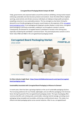 Corrugated Board Packaging Market