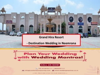 Grand Hira Resort - Wedding Venues in  Neemrana