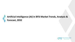 Artificial Intelligence (AI) in BFSI Market 2023-2032; Growth Forecast & Industr