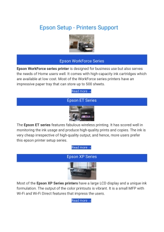 Epson Support - 2023