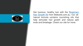 Rosemary Hair Growth Kit  Bobooils.com.au
