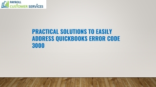 Easy methods to fix QuickBooks error code 3000