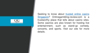 Trusted Online Casino Singapore Onlinegambling-review.com