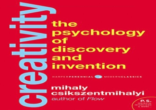 ✔EPUB DOWNLOAD❤ Creativity: Flow and the Psychology of Discovery and Invention f