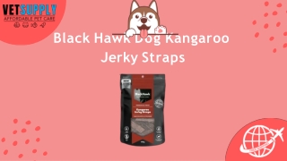 Black Hawk Kangaroo Jerky Straps Dog Treats - VetSupply