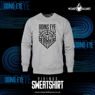 Hoodie Odins Eye  Grey Melange
