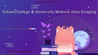 School College & University Website Data Scraping