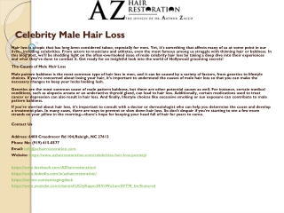Celebrity Male Hair Loss