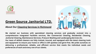 Green Source Janitorial LTD.