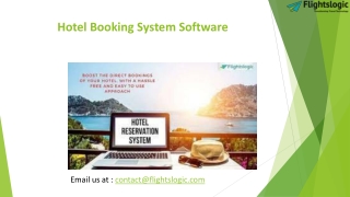 Hotel Booking System Software