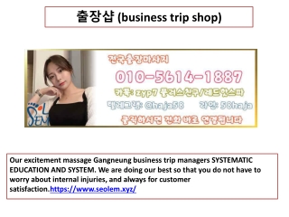 출장샵 (business trip shop)