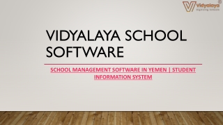 School Management Software in Yemen