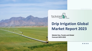 Drip Irrigation Market Report 2023 | Insights, Analysis, And Forecast 2032