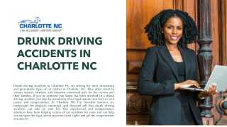 Drunk Driving Accidents in Charlotte NC | Accident Lawyer