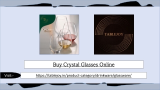 Buy Crystal Glasses Online