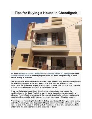 4 BHK Flats for sale in Kharar