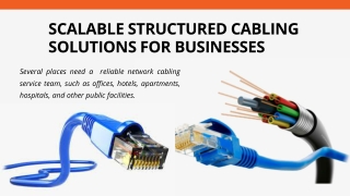 Scalable Structured Cabling Solutions for Businesses