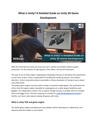 What is Unity_ A Detailed Guide on Unity 3D Game Development.