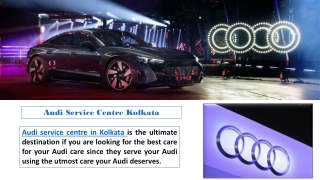 Audi Service Centre Kolkata