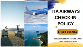 ITA Airways Check-in Procedure and Policy