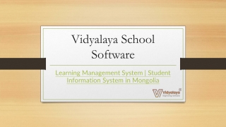 Learning Management System  Student Information System in Mongolia