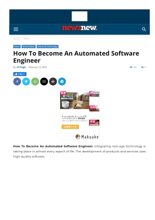 How To Become An Automated Software Engineer