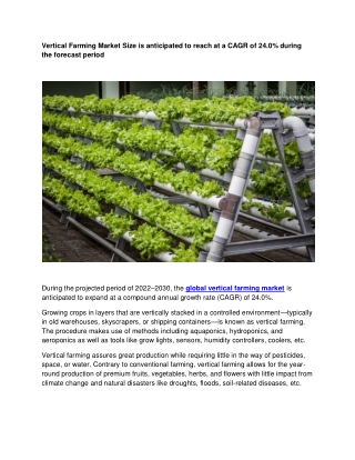 Vertical Farming Market