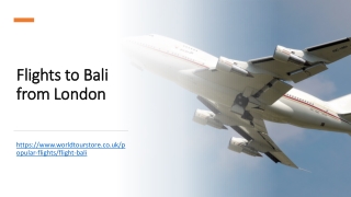 Flights to Bali from London