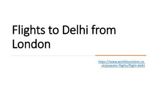 Flights to Delhi from London