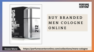 Buy Branded Men Cologne Online