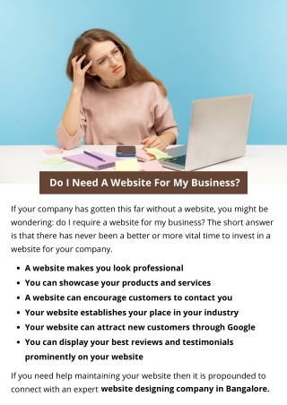 Do I Need A Website For My Business?