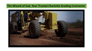 The Wizard of Sod, Your Trusted Charlotte Grading Contractor