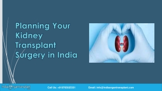 Planning Your Kidney Transplant Surgery in India