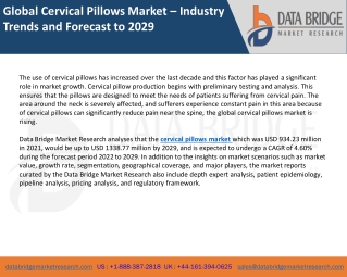 Global Cervical Pillows Market – Industry Trends and Forecast to 2029