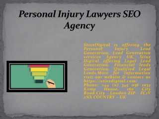 Personal Injury Lawyers SEO Agency