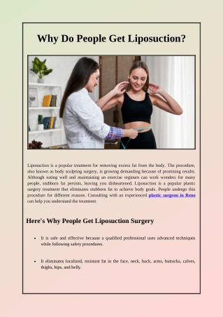 Why Do People Motivate Behind Body Contouring Surgery