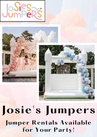 Wedding and Event Rentals in Spartanburg, South Carolina - Josie’s Jumpers