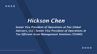 Hickson Chen - A Rational and Reliable Professional