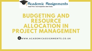 Budgeting and Resource Allocation in Project Management