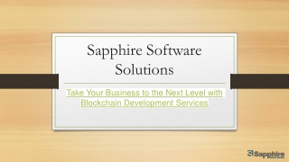 Take Your Business to the Next Level with Blockchain Development Services