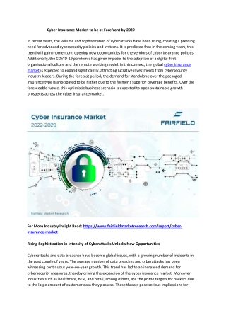 Cyber Insurance Market