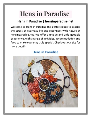 Hens in Paradise | hensinparadise.net