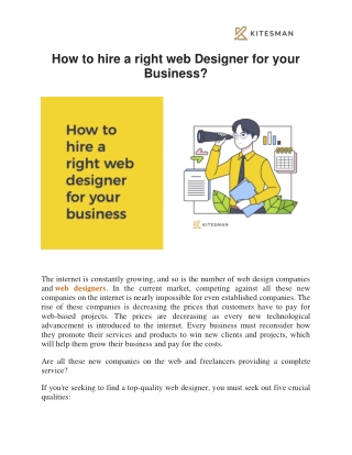Best Web Designer in Asia - Kitesman