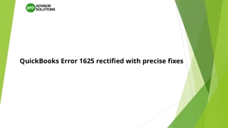 Best methods to deal with QuickBooks error 1625