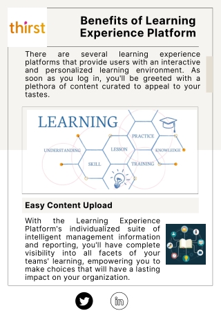 Get The Best Learning Experience Platform with Thirst Learning