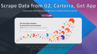 Scrape Data from G2, Carterra, GetApp