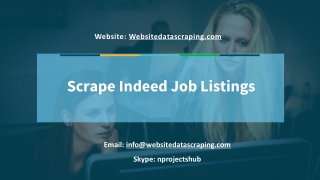 Scrape Indeed Job Listings