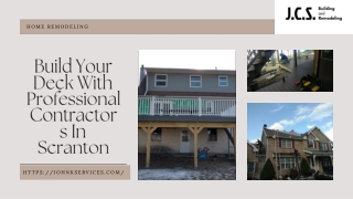 Get Deck Construction & Installation Services in Scranton by Professionals
