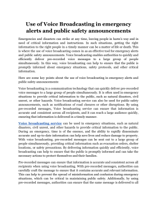 Use of Voice Broadcasting in emergency alerts and public safety announcements.docx