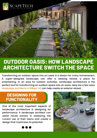 Outdoor Oasis: How Landscape Architecture Switch the Space